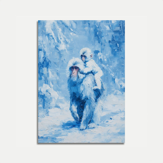 Cartaz de Macacos da Neve no Inverno