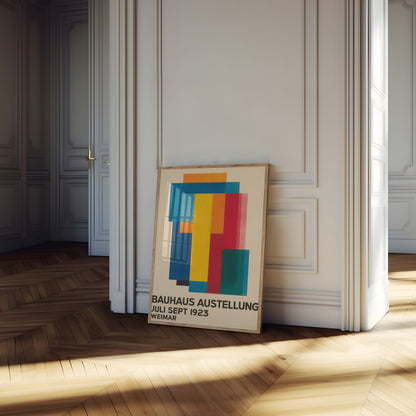 Bauhaus Exhibition Geometric Poster