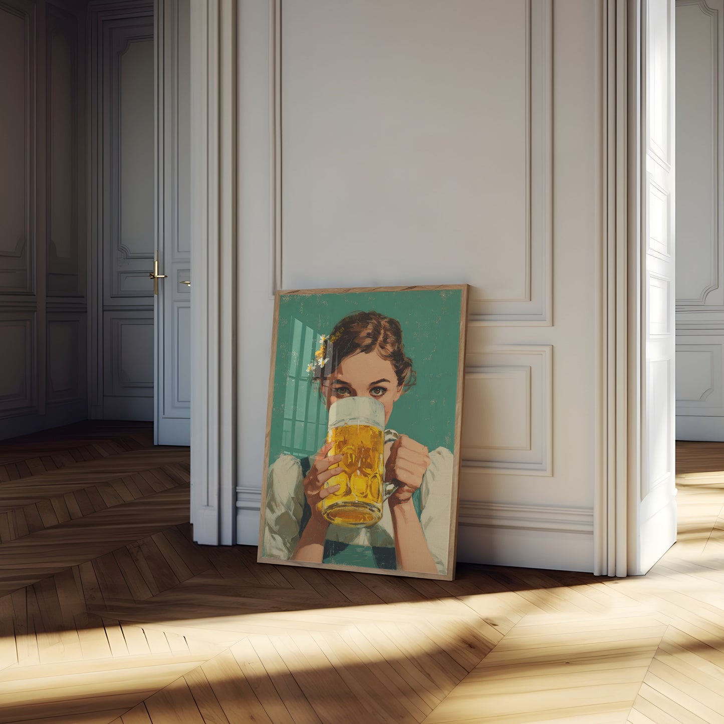 Bavarian Beer Garden Charm Poster