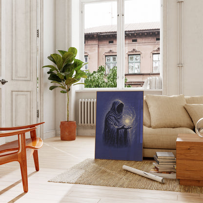 Póster de Astronauta Místico Sosteniendo Luz