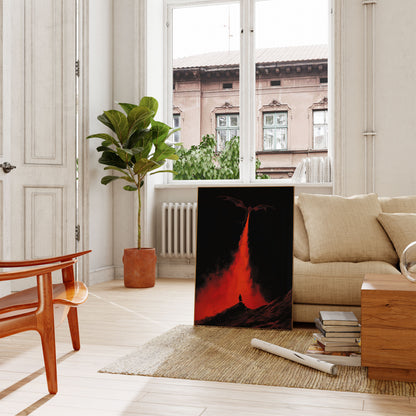 Póster de Fuego de Dragón Carmesí