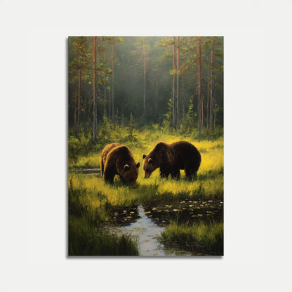 Orsi nel Poster del Torrente Forestale