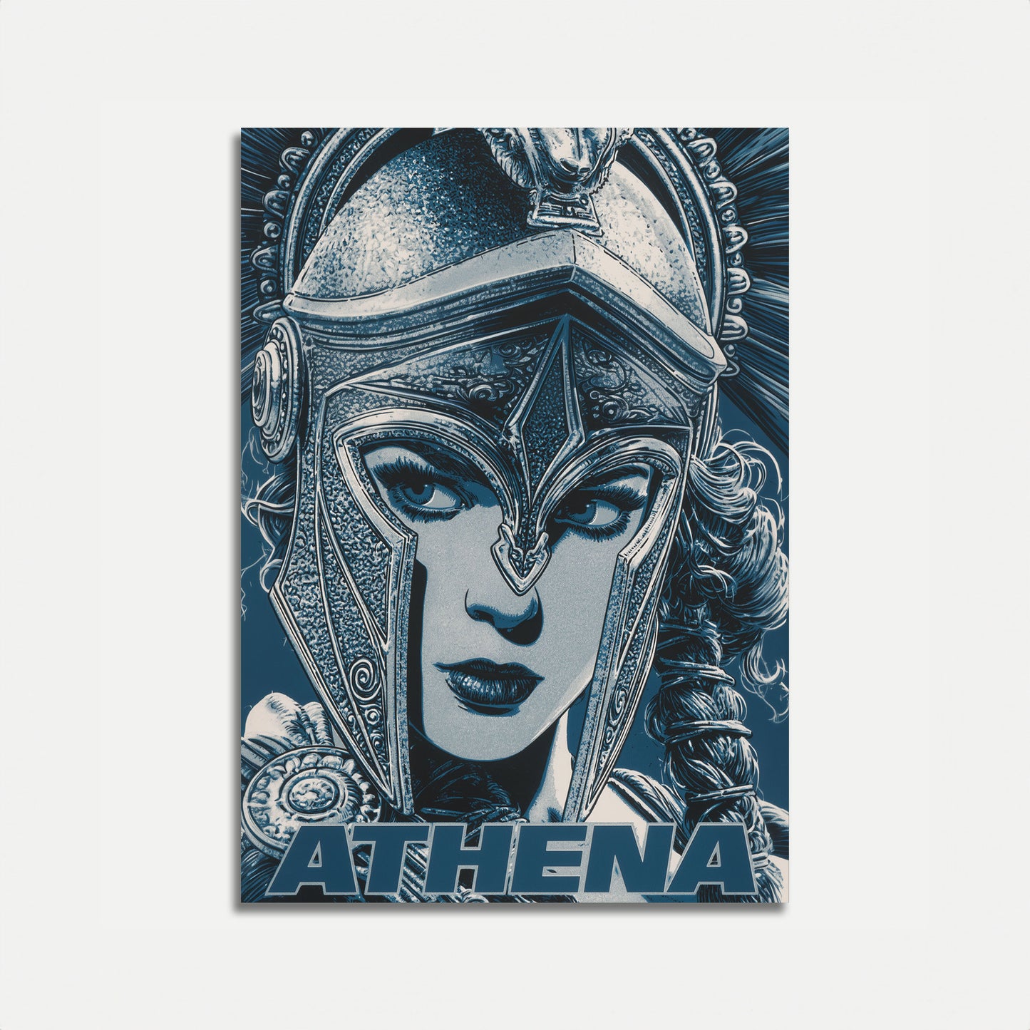 Athena Goddess Warrior Poster