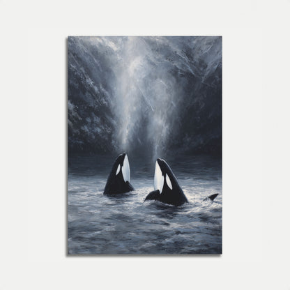 Orche nelle Montagne Nebbiose Poster