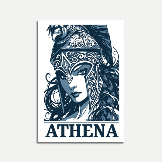 Athena Greek Goddess Poster