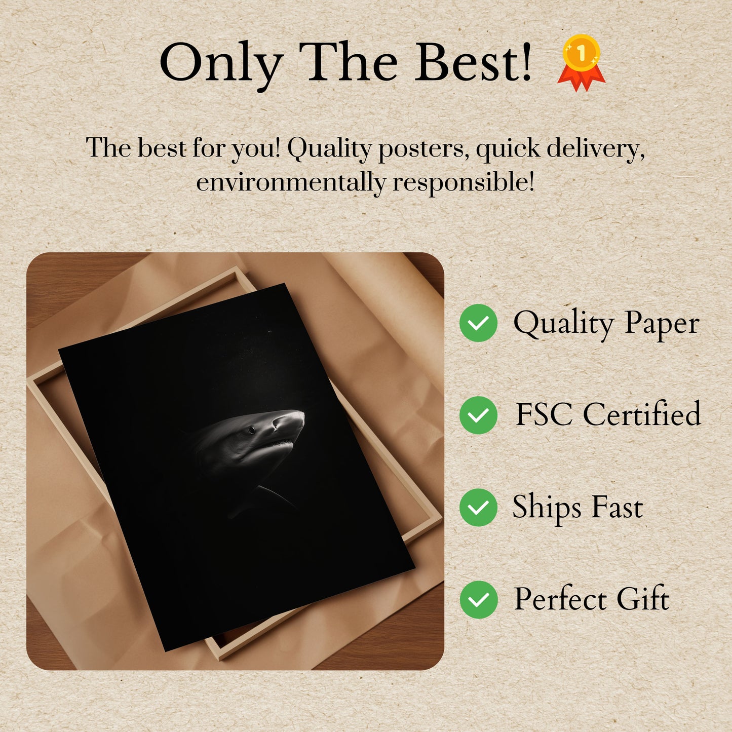 Dark Ocean Predator Poster