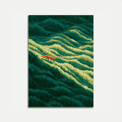 Fox in the Grassland Poster