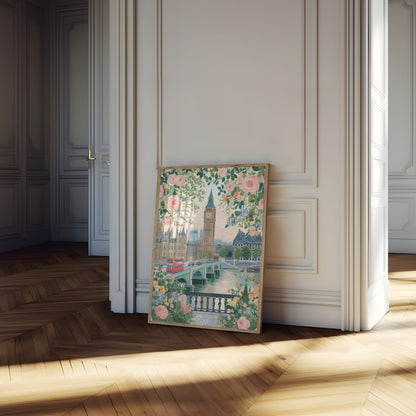 Londyński Wiosenny Plakat Ogrodu Kwiatowego