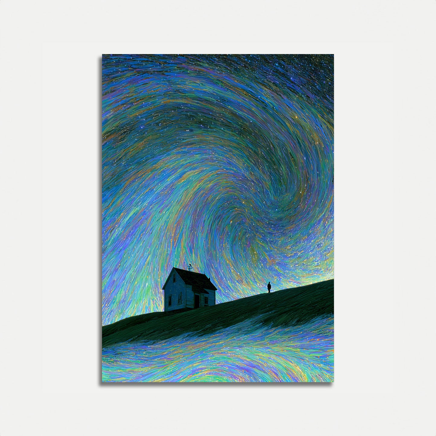 Poster Casa Cielo Stellato Notturno
