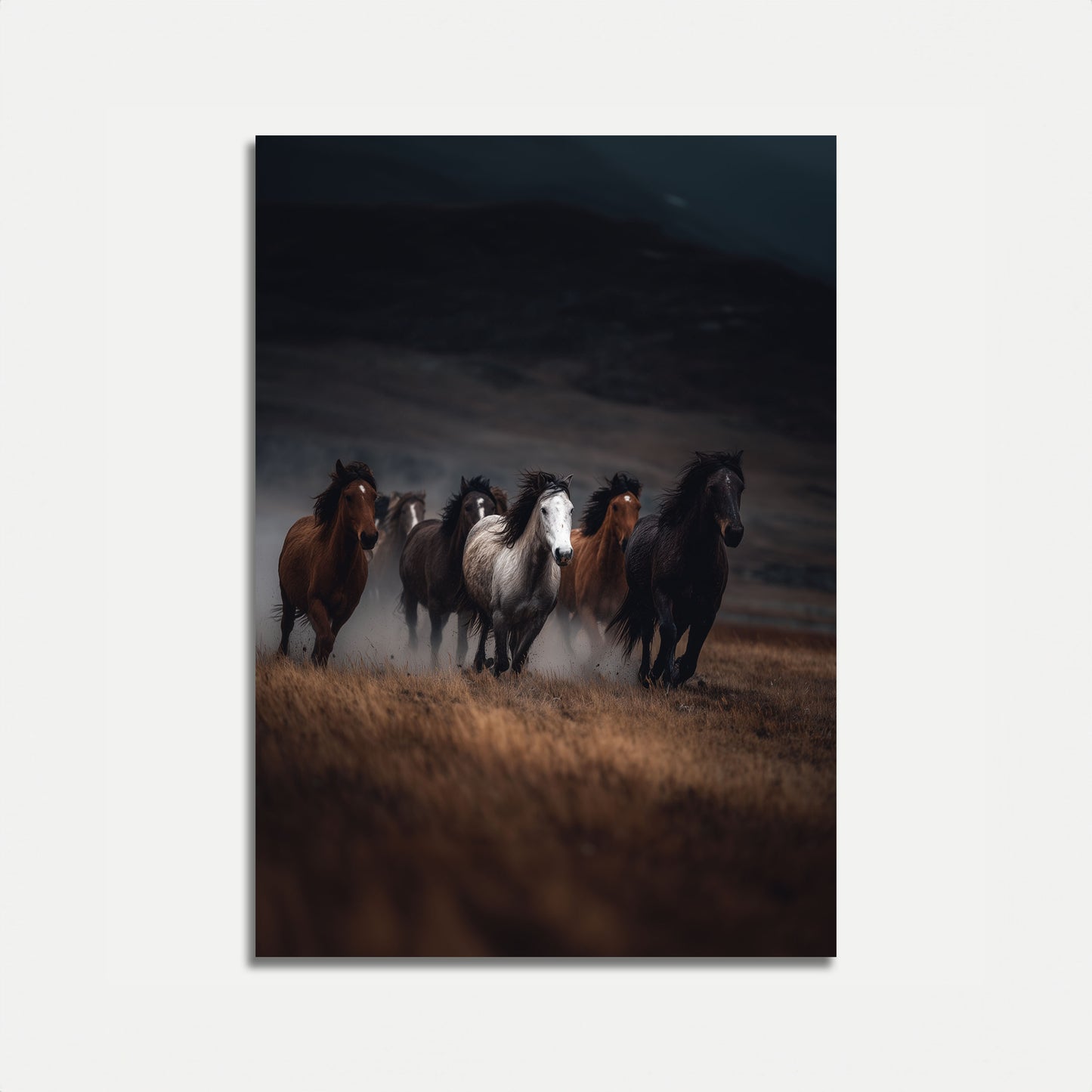 Wilde Paarden Rennend Poster