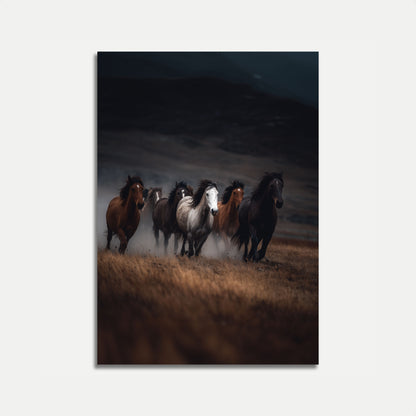 Wilde Paarden Rennend Poster
