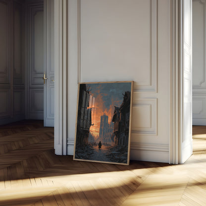 Apocalyptische Kathedraal Straatposter