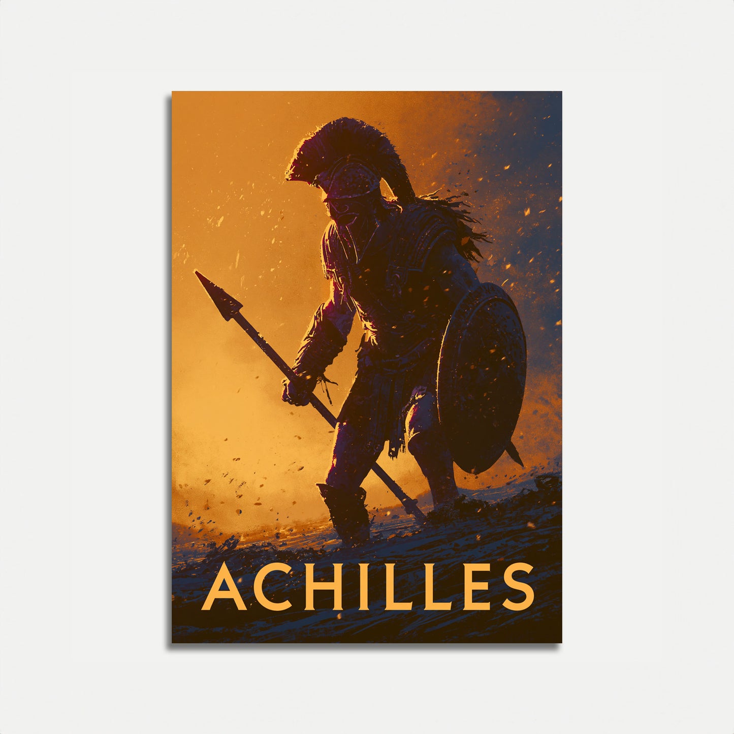 Warrior Achilles Ancient Legend Poster