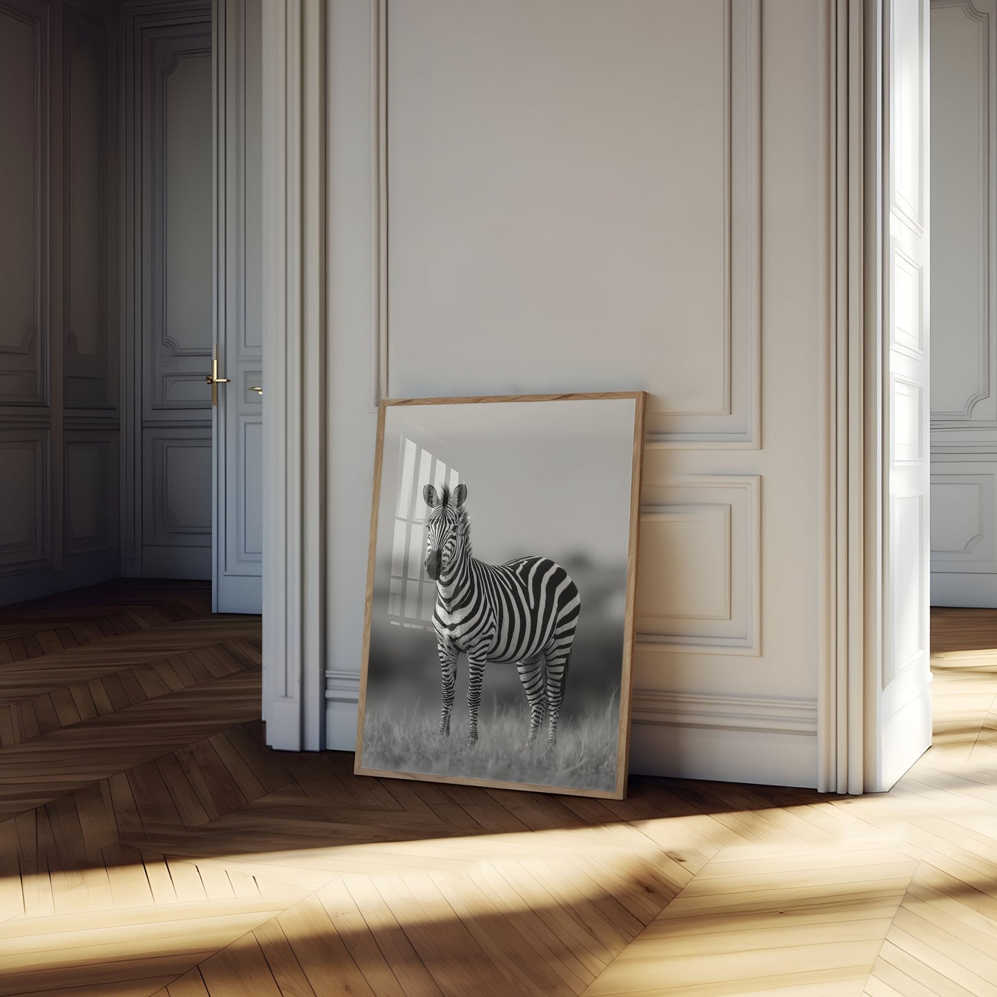 Striped Savanna Sentinel Poster