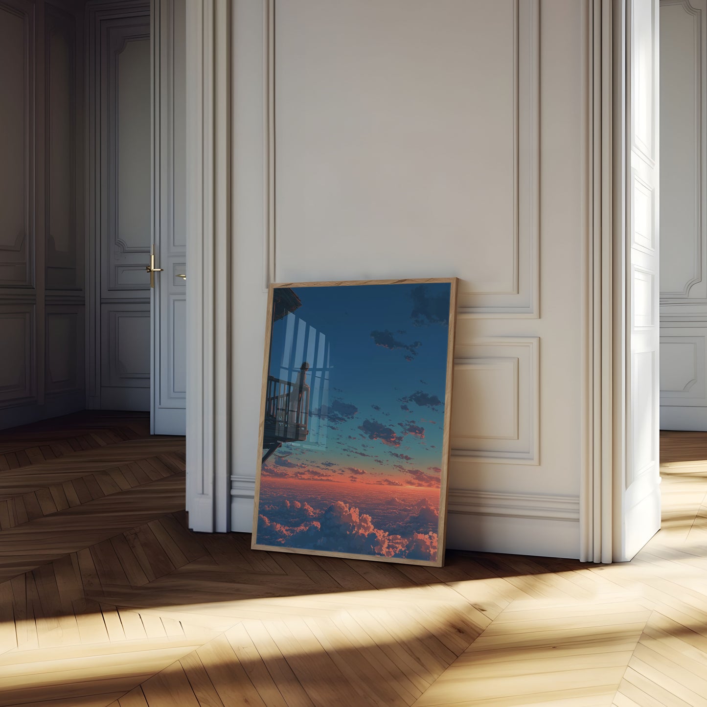 Sunset Above the Clouds Poster