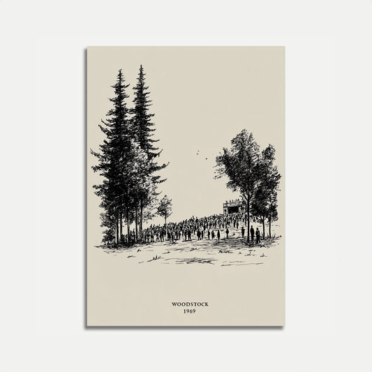 Woodstock 1969 Vintage Music Poster