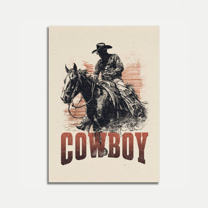 Wilder Westen Cowboy-Reiter Poster