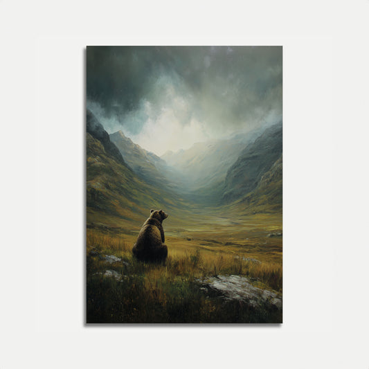 Bjørn i fjelldalplakat