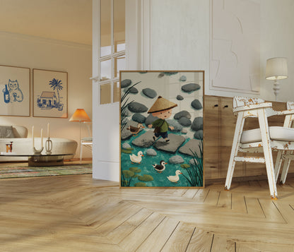 Stepping Stones Duck Adventure Poster