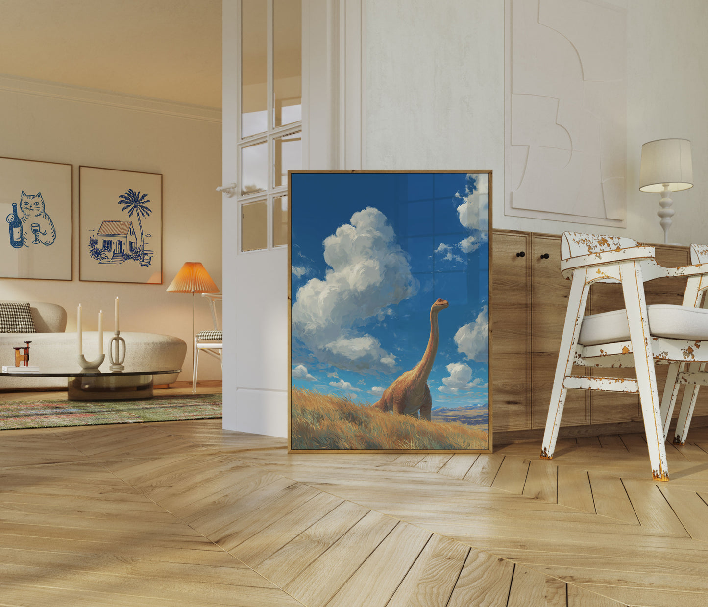 Póster del Brachiosaurus Prairie Sky