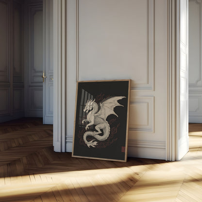 Ancient Dragon Flame Poster