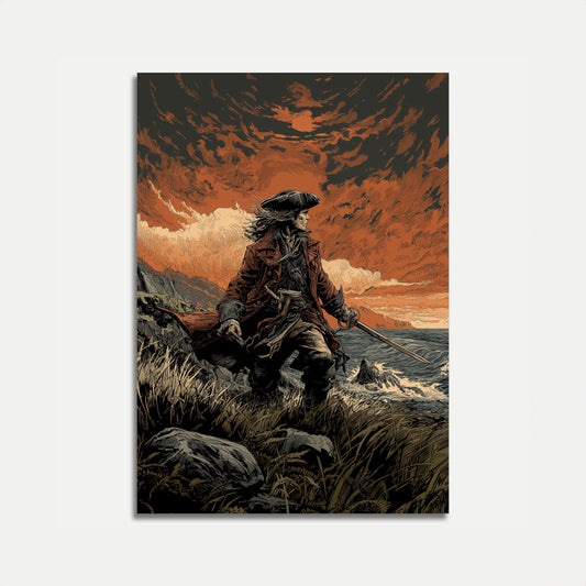Pirate's Sunset Horizon Poster