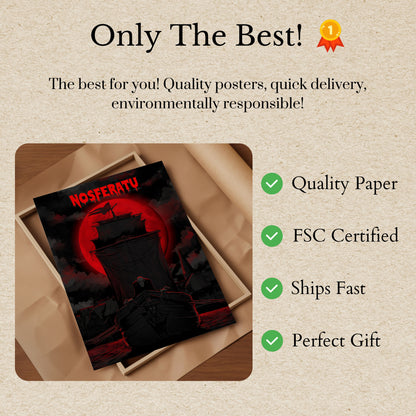 Nosferatu Castle Gothic Horror Poster