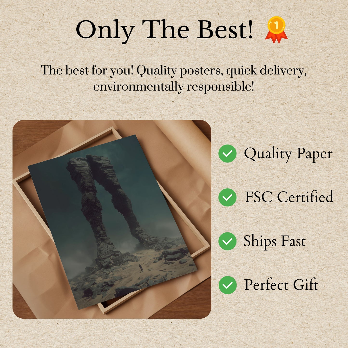 Stone Legs Landscape Poster