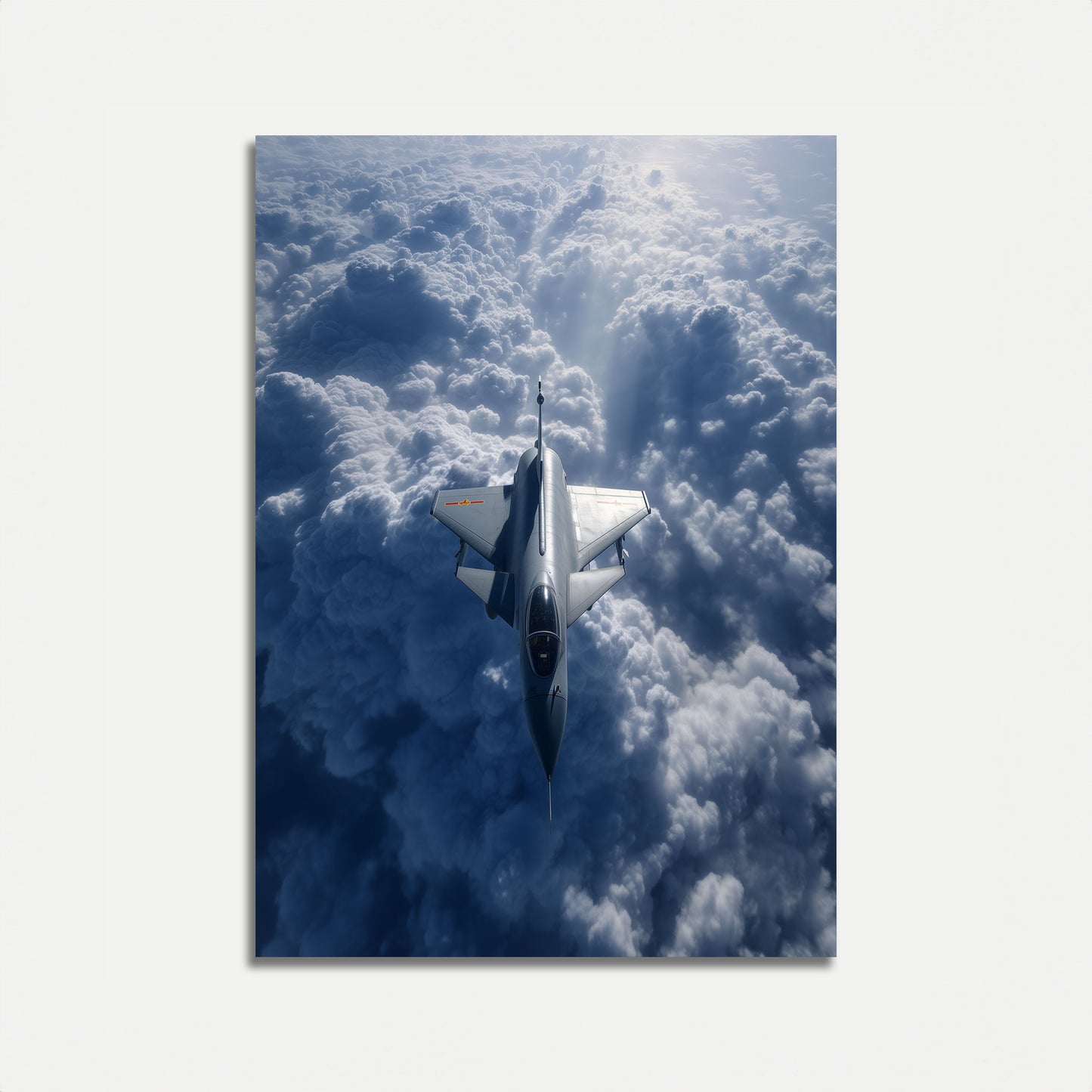 Storm Piercing Jet Fighter Poster