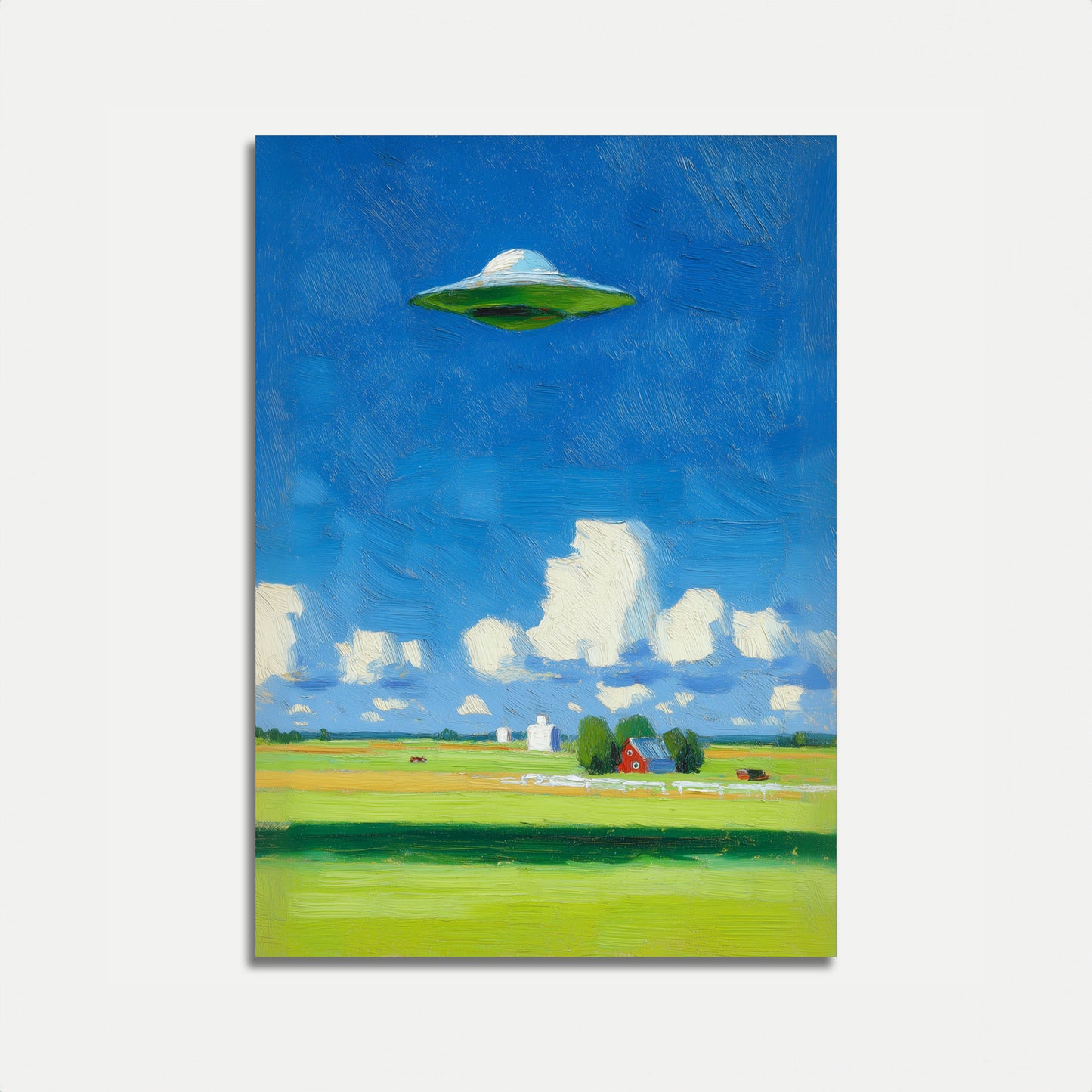 Póster de la granja Visitante inesperado