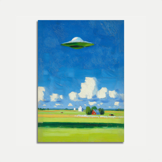 Unexpected Visitor Farm Poster