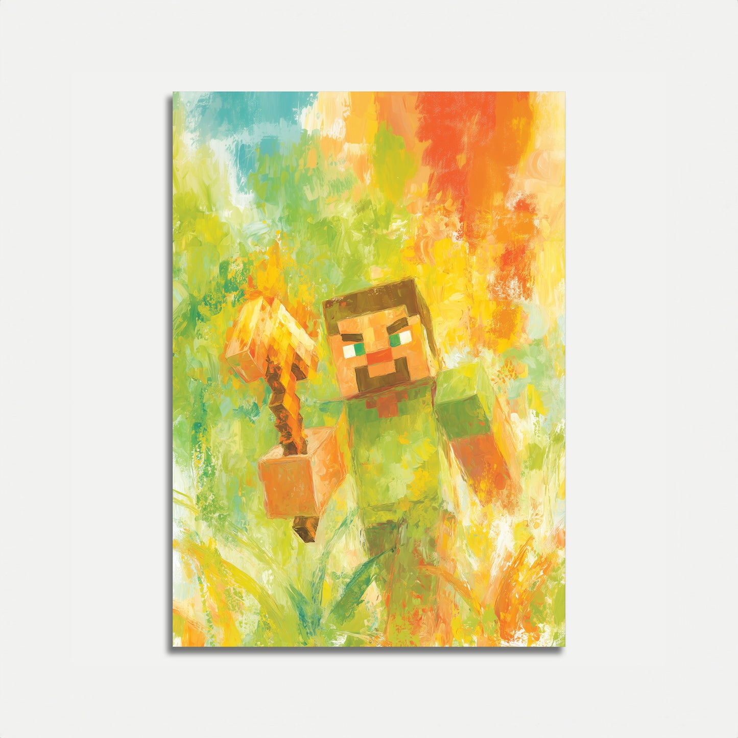 Minecraft Explosives Aquarell-Poster