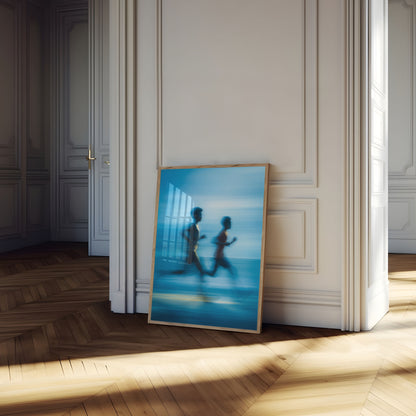 Blurred Motion Running Poster