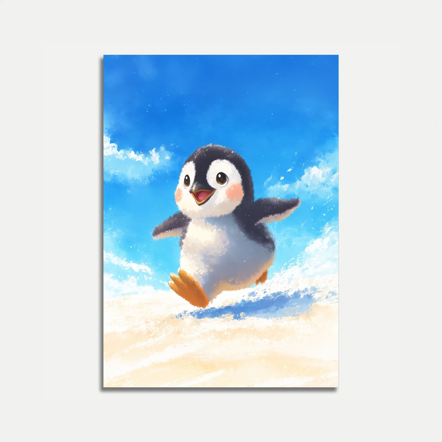 Vrolijk Dansende Pinguïn Poster