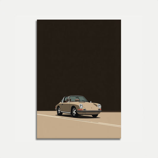 Vintage Porsche 911 Plakat
