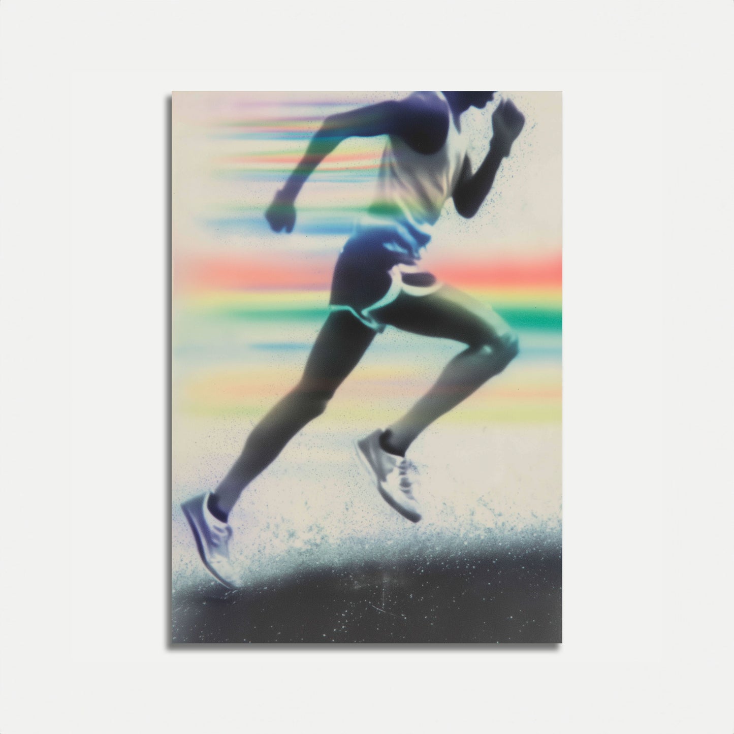 Rainbow Motion Running Poster
