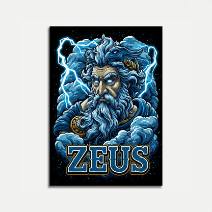 Zeus Gott des Donners Poster