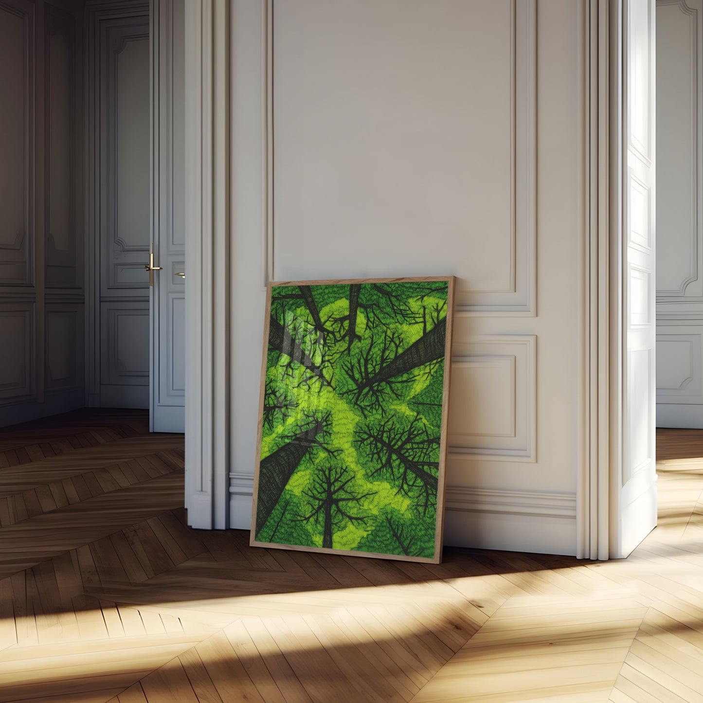 Green Forest Canopy Poster