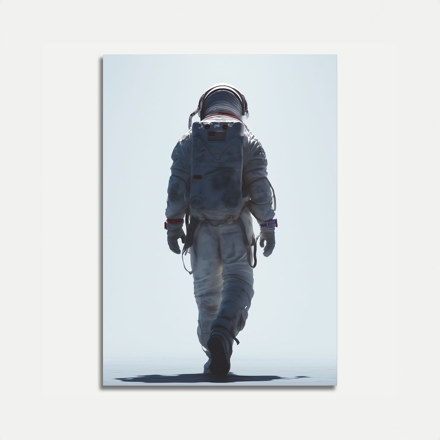 Lone Astronaut Space Walk Poster