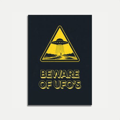 Alien Abduction Warning Poster