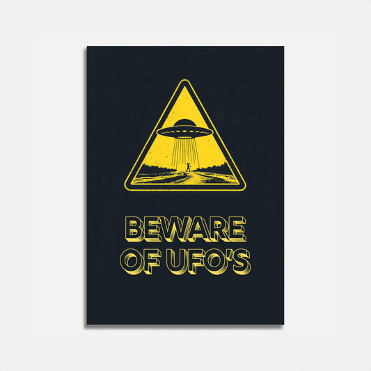 Alien Abduction Warning Poster