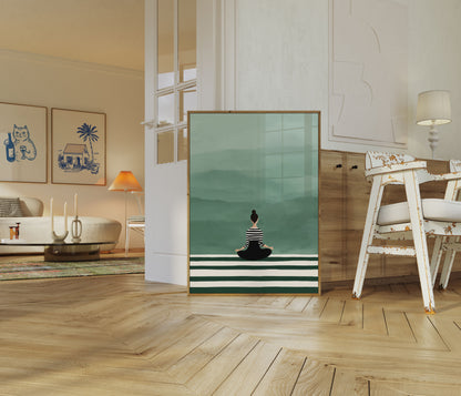 Zen Bjerg Meditation Plakat