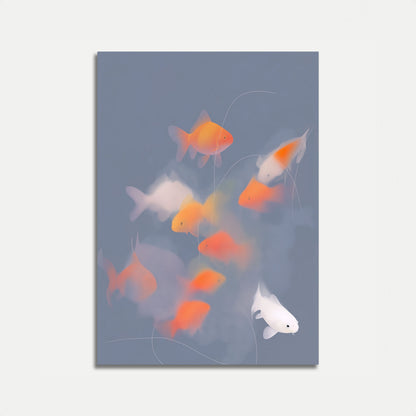 Dreamy Goldfish Swim Poster