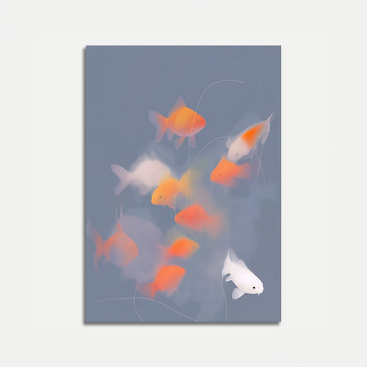 Dreamy Goldfish Swim Poster