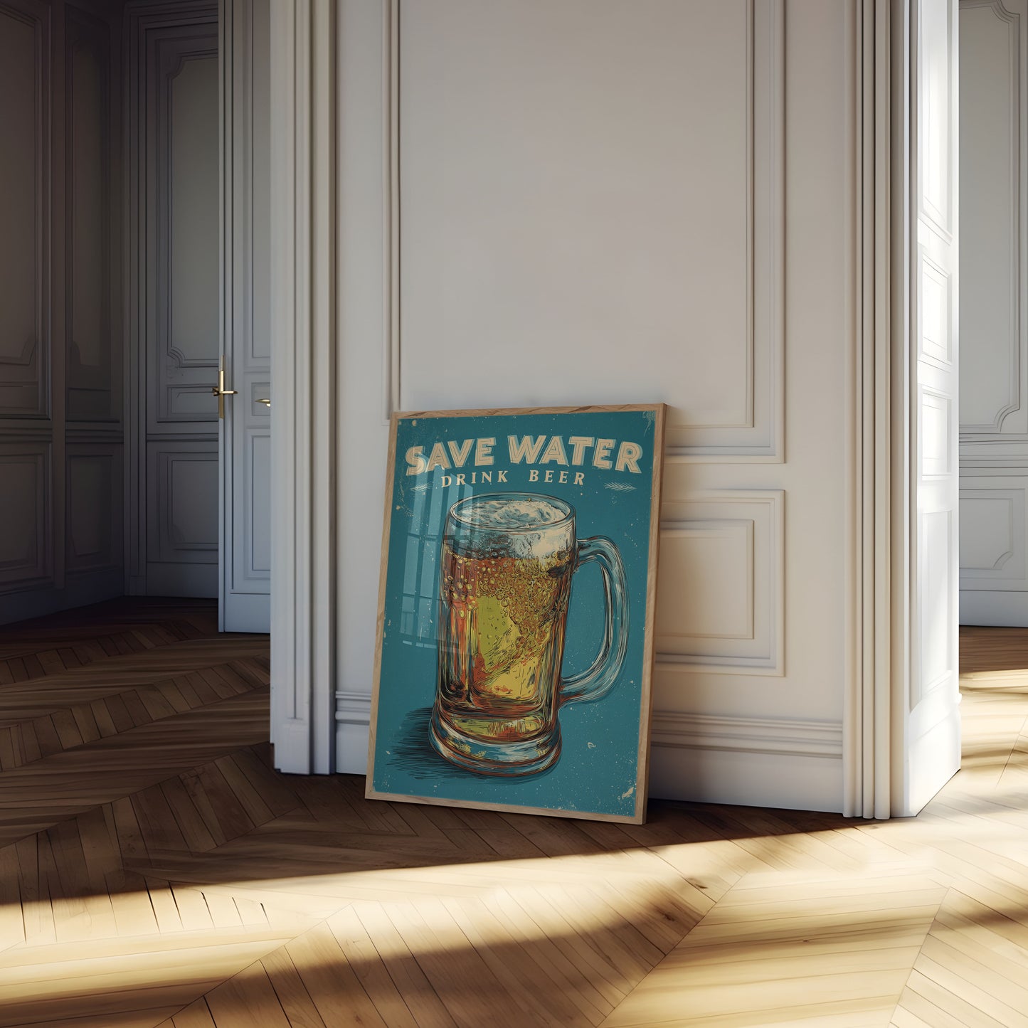 Save Water Drink Beer Poster