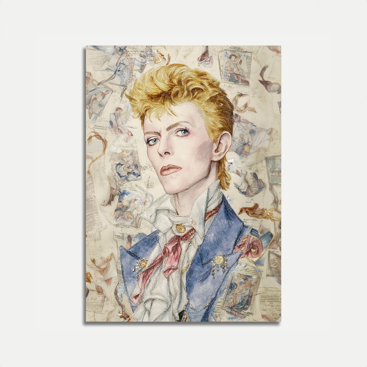 Vintage Glam Rock Star Poster