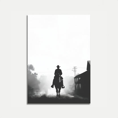Einsamer Cowboy Nebelritt Poster