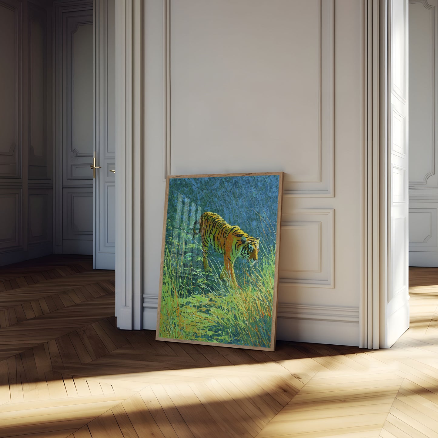 Emerald Tiger Wilderness Poster