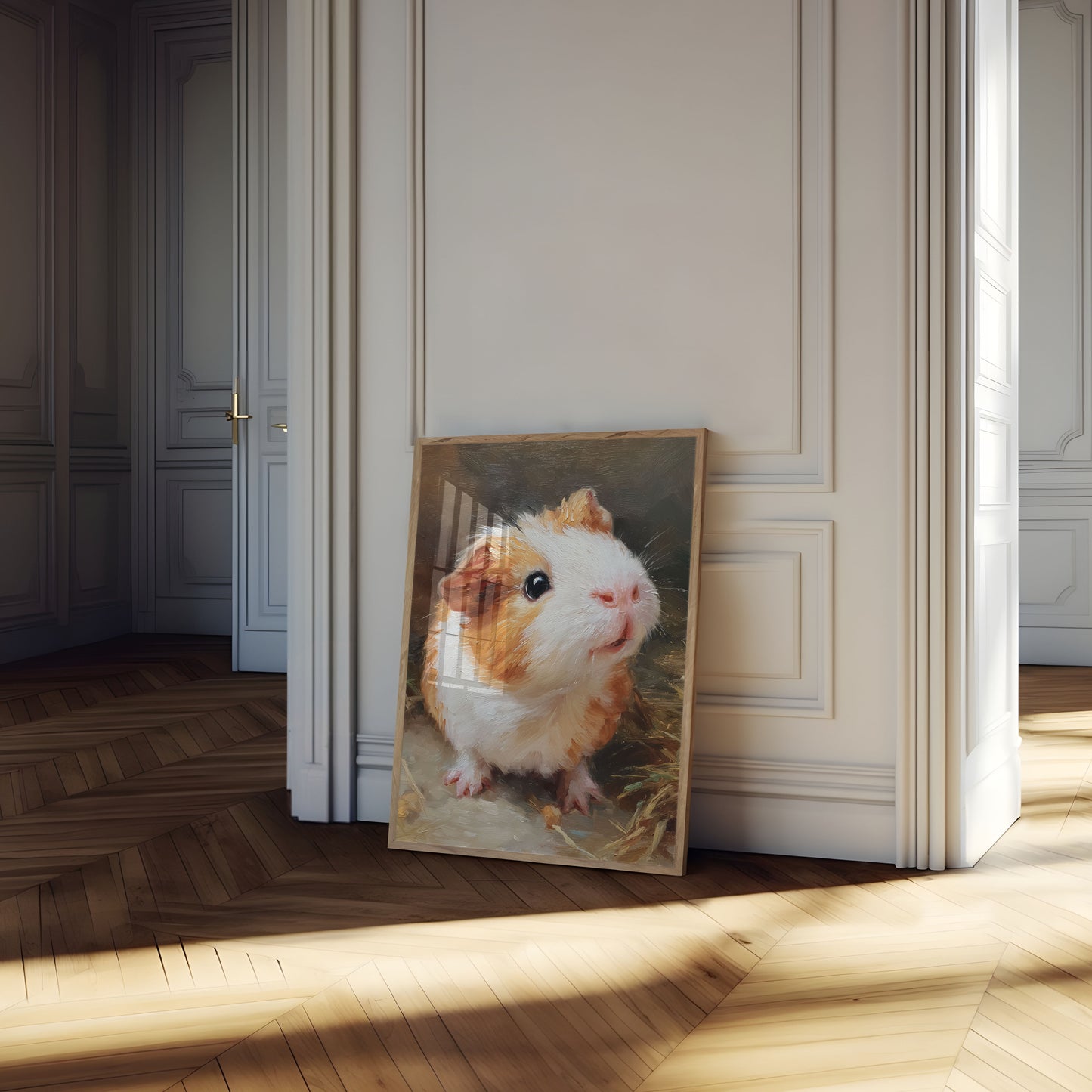 Schattige Cavia Portretposter