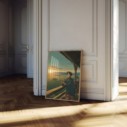 Morning Coffee Farm Vista Poster